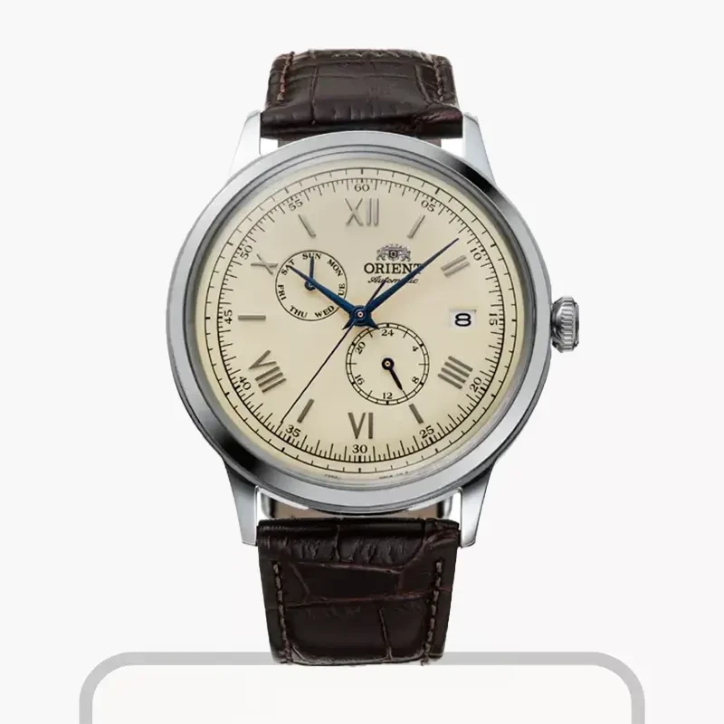 Orient Bambino Version 8 White Dial Men's Watch- RA-AK0702Y